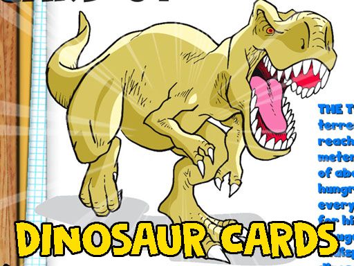 Dinosaur Cards Game - browser game screenshot