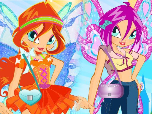Winx Stylish Dress - browser game screenshot