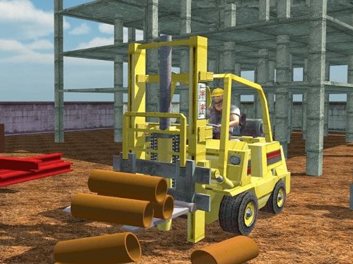 Forklift Drive Simulator - browser game screenshot