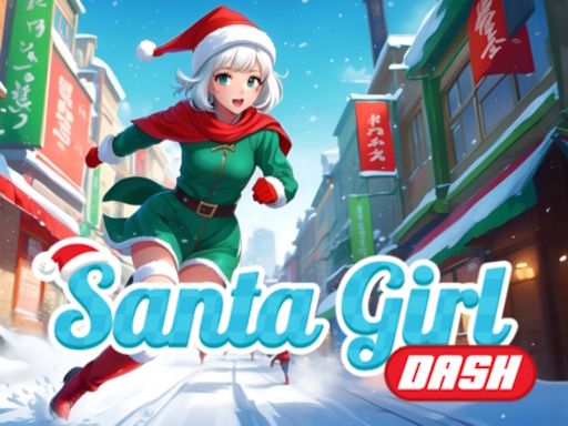 Santa Girl Dash - browser game screenshot