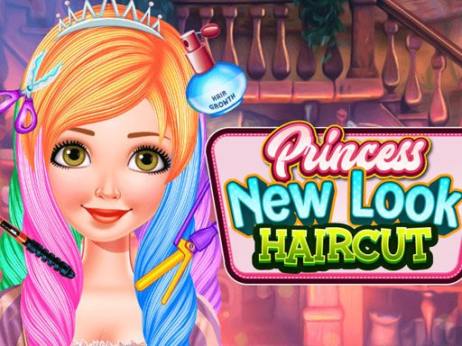 PRINCESS NEW LOOK HAIRCUT - browser game screenshot