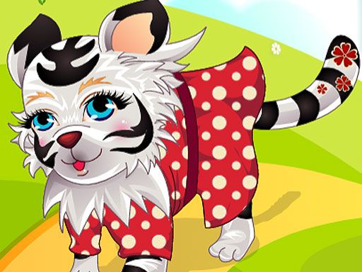 Little Tiger Dress Up - browser game screenshot