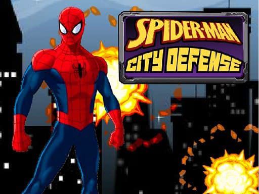 Spiderman City Defense - browser game screenshot