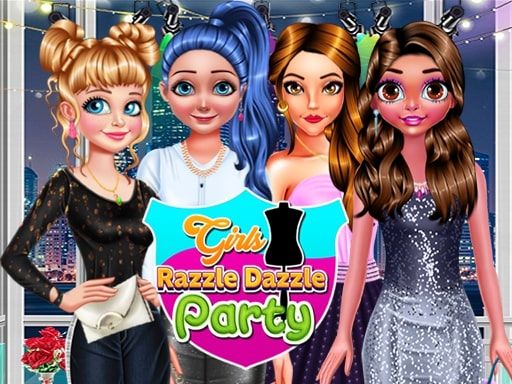 Girls Razzle Dazzle Party - browser game screenshot