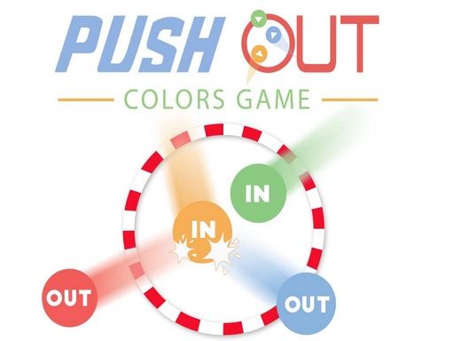 Push out : colors game - browser game screenshot