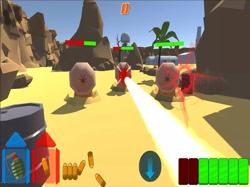 Alien Blaster - browser game screenshot