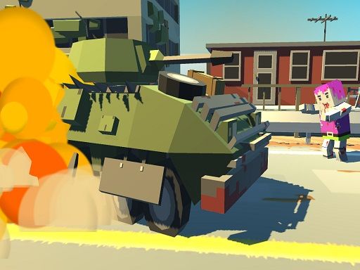 Tank Smash Zombie Highway - browser game screenshot