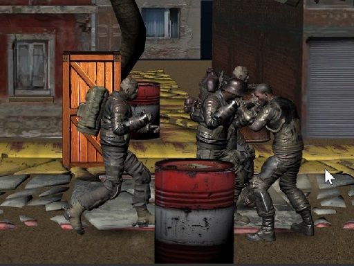 Realistic Street Fight Apocalypse - browser game screenshot