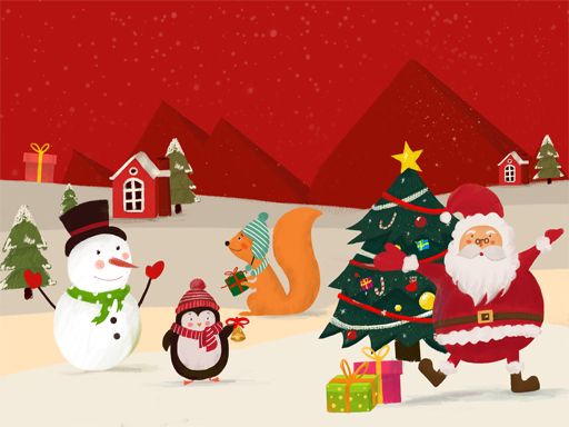 Merry Christmas Slide - browser game screenshot