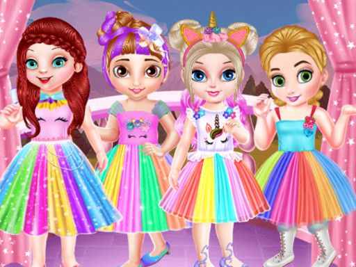 Baby Princesses Unicorn Party - browser game screenshot