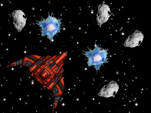 Asteroid Rain - browser game screenshot