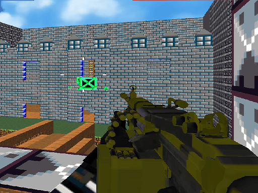 Blocky Combat Swat Fun 3D - browser game screenshot