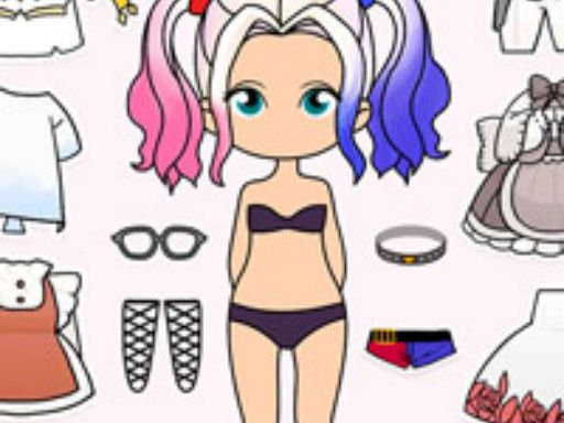Paint Doll Dress Up: Makeup Game - browser game screenshot