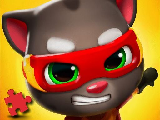 Talking Tom Jigsaw Puzzle - browser game screenshot