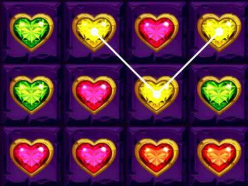 Heart Gems Connect - browser game screenshot