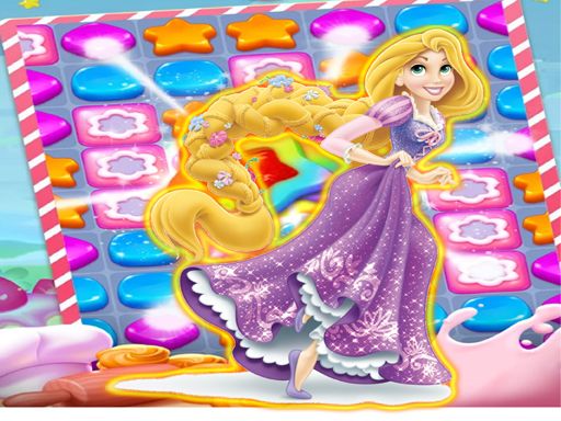 Princess Rapunzel Puzzles & Match3 Games Online Princess Rapunzel Puzzles & Match3 Games Online - browser game screenshot