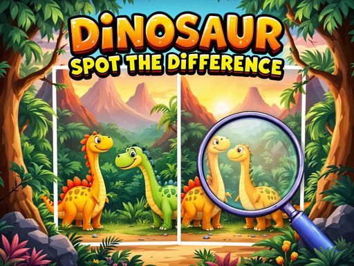 Dinosaur Spot The Difference Dinosaur Spot The Difference - browser game screenshot
