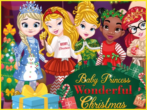 Baby Princesses Christmas: Dress Up Game - browser game screenshot