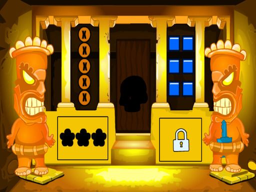 Tiki Cave Escape - browser game screenshot