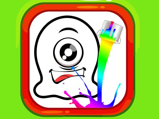 Coloring Book: Alien Family - browser game screenshot