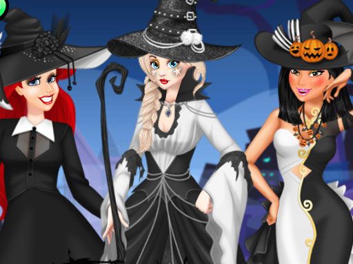 Black and White Halloween - browser game screenshot