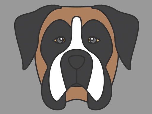 Doggy Face Coloring Doggy Face Coloring - browser game screenshot