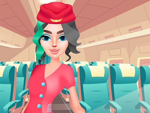 Stewardess Beauty Salon - browser game screenshot