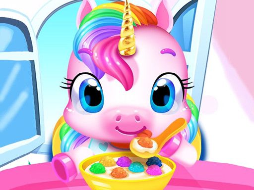 Magical Unicorn Pet Care - browser game screenshot