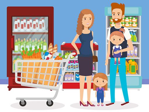 Happy Shopping Jigsaw - browser game screenshot