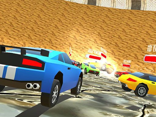 Low Poly Smash Cars - browser game screenshot