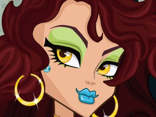 Monster High Clawdeen Makeup - browser game screenshot