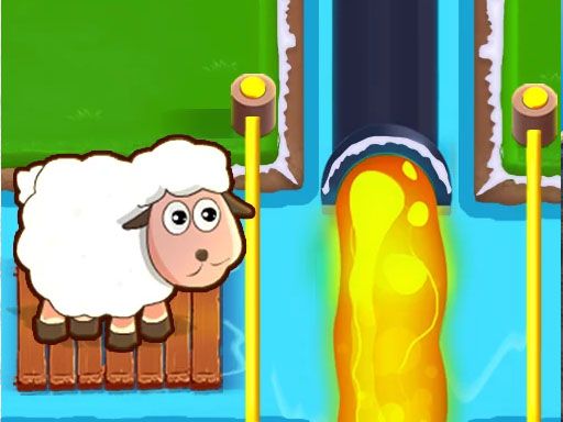 Sheep and road - browser game screenshot