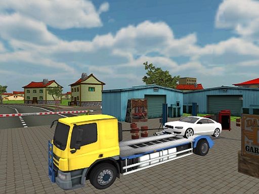 Euro Truck Heavy Vehicle Transport Game 3D - browser game screenshot