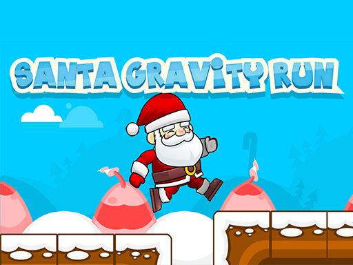 Gravity Santa Run - browser game screenshot