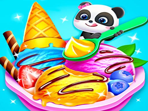 Baby Panda Ice Cream Truck - browser game screenshot