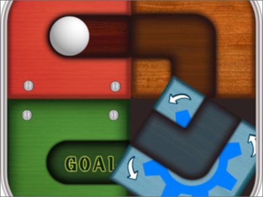 Unroll Ball - Roll the ball - browser game screenshot