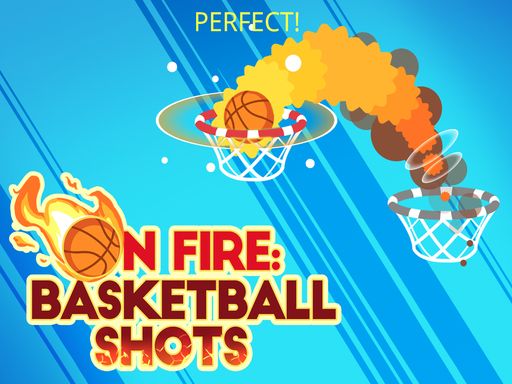 On fire : basketball shots - browser game screenshot