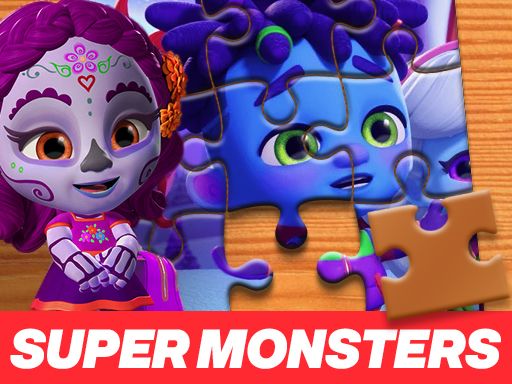 Super Monsters Jigsaw Puzzle - browser game screenshot