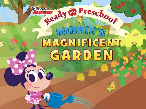 Preschool Minnie Magnificent Garden - browser game screenshot