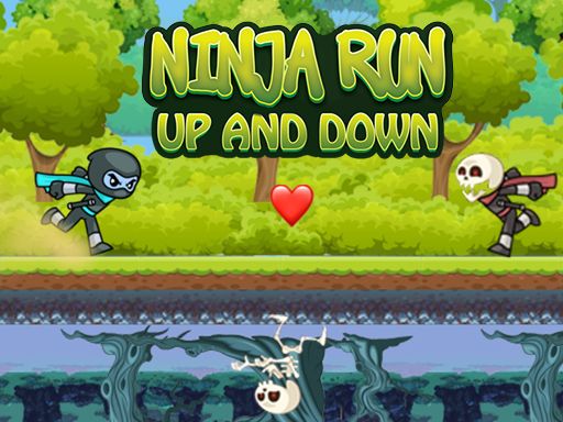 Ninja Run Up and Down - browser game screenshot