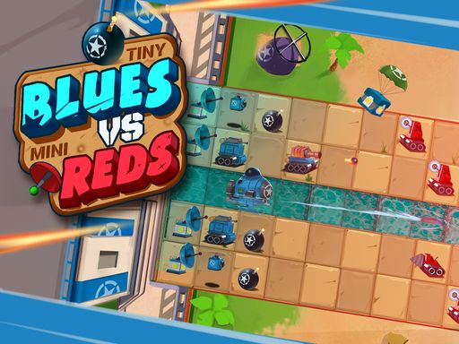 Tiny Blues Vs Mini Reds - browser game screenshot