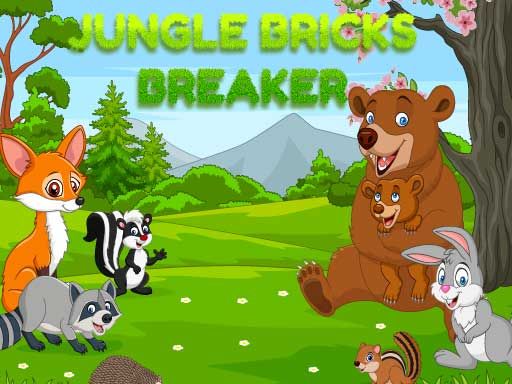 Jungle Bricks Breaker - browser game screenshot