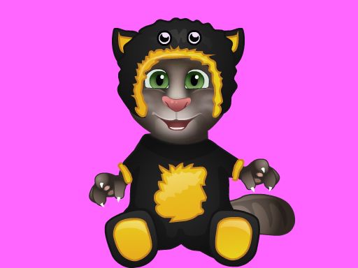 Talking Tom Bathing - browser game screenshot