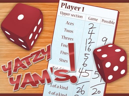 Yatzy Yams - browser game screenshot