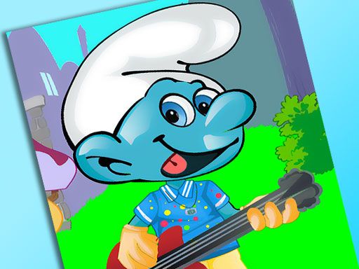 Smurf Dress Up - browser game screenshot