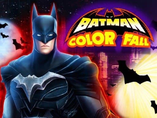 Batman Color Fall Puzzle Game - browser game screenshot