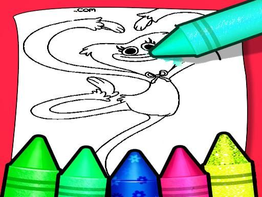 Kissy Missy Coloring Pages - browser game screenshot