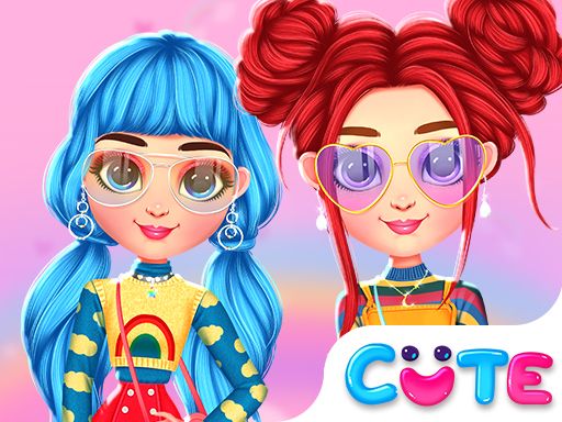 Bffs Rainbow Fashion Addict - browser game screenshot