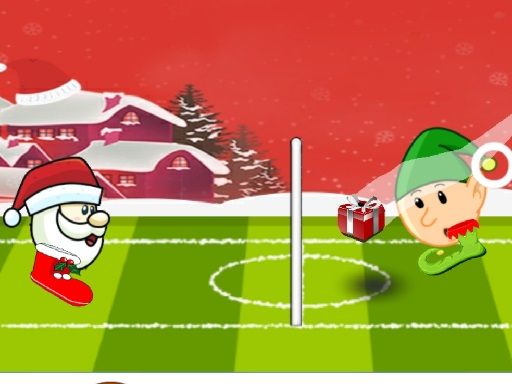 Santa winter head soccer - browser game screenshot