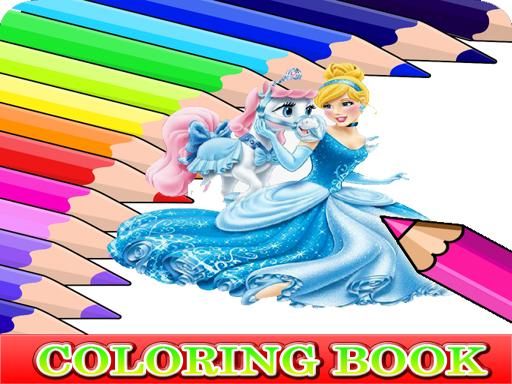 Coloring Book for Cinderella Coloring Book for Cinderella - browser game screenshot